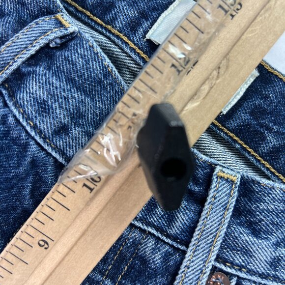 AGOLDE Jeans Women's 25x28* 90s Pinch High Rise Straight Ankle Blue Denim Tag 24 - Picture 15 of 16